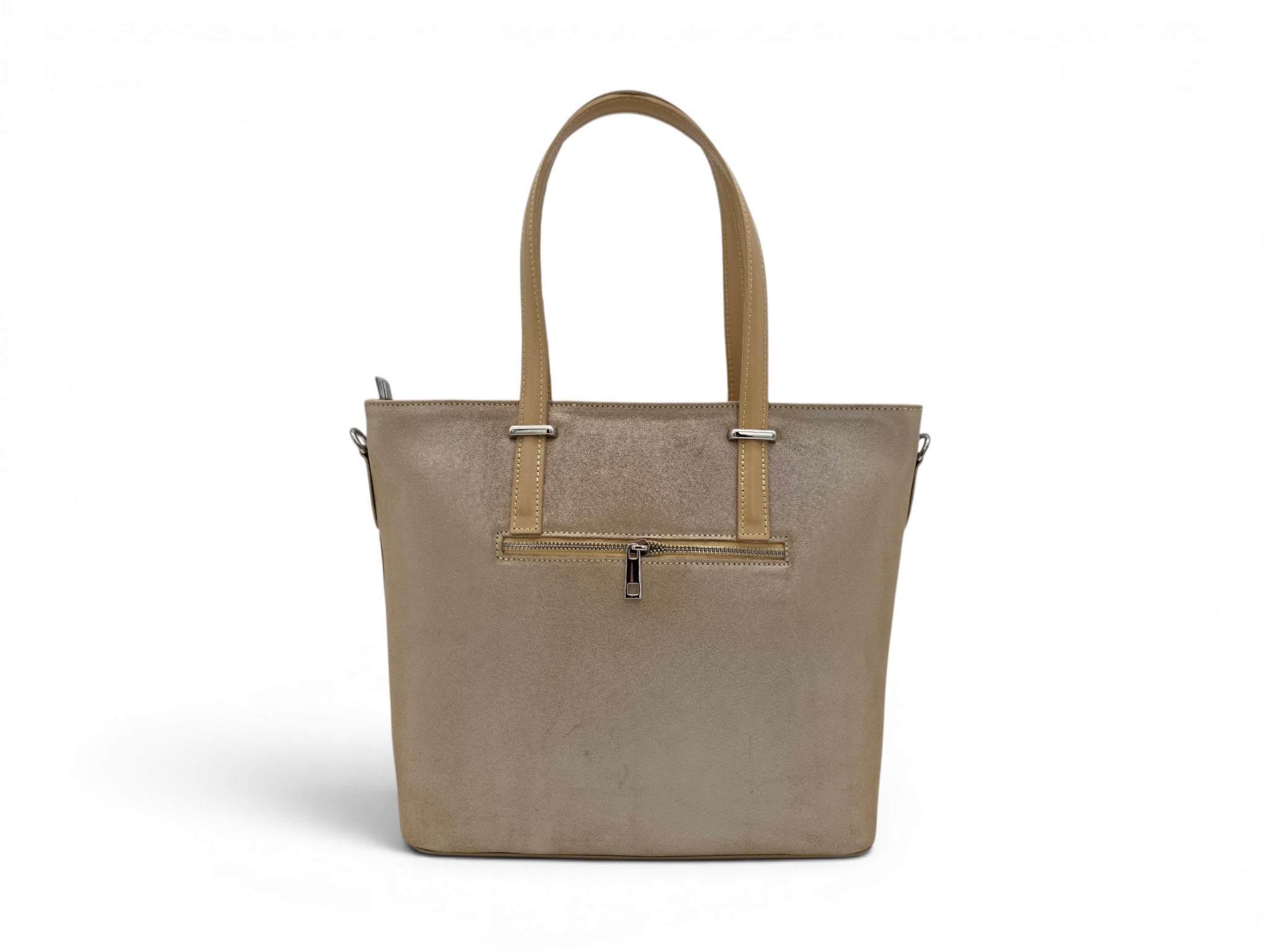 Poșetă Damă din Piele Naturală Velur cu Imprimeu Elegant Tania