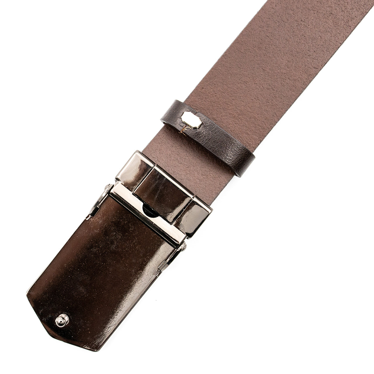 Curea de Bărbați din Piele Naturală de Crupon cu Paftă 3.5 CM – Eleganță Arhitecturală și Rezistență Indestructibilă