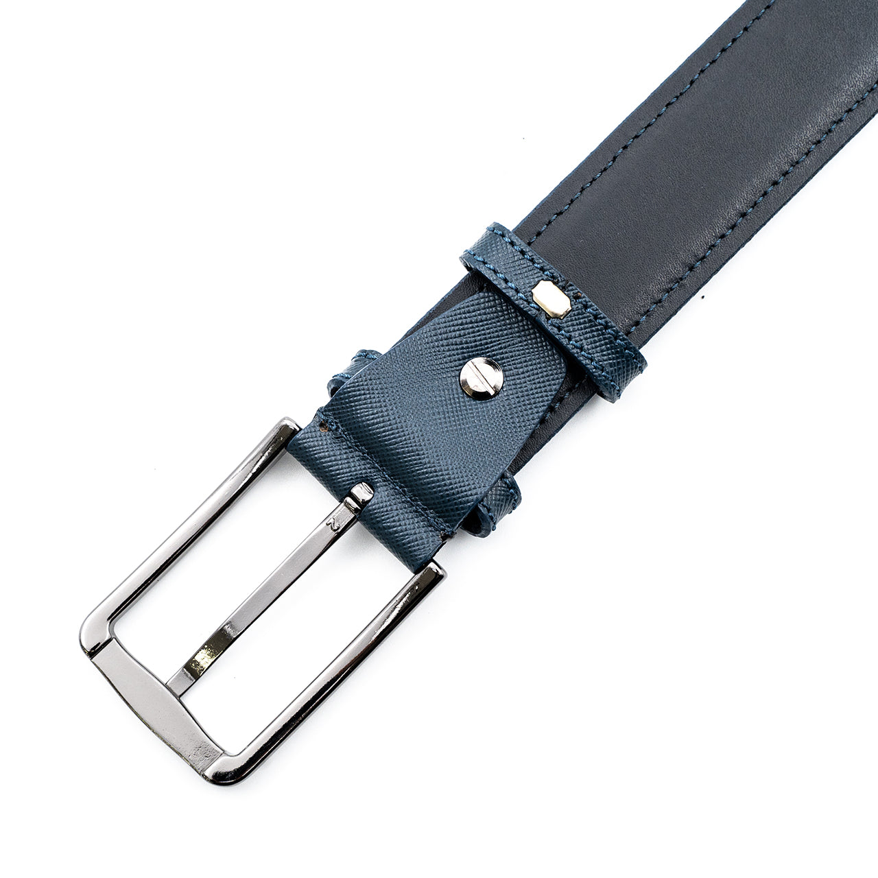 Curea de Bărbați Multi-Strat din Piele Naturală Saffiano 3.5 CM– Arhitectură Premium și Rafinament Italian