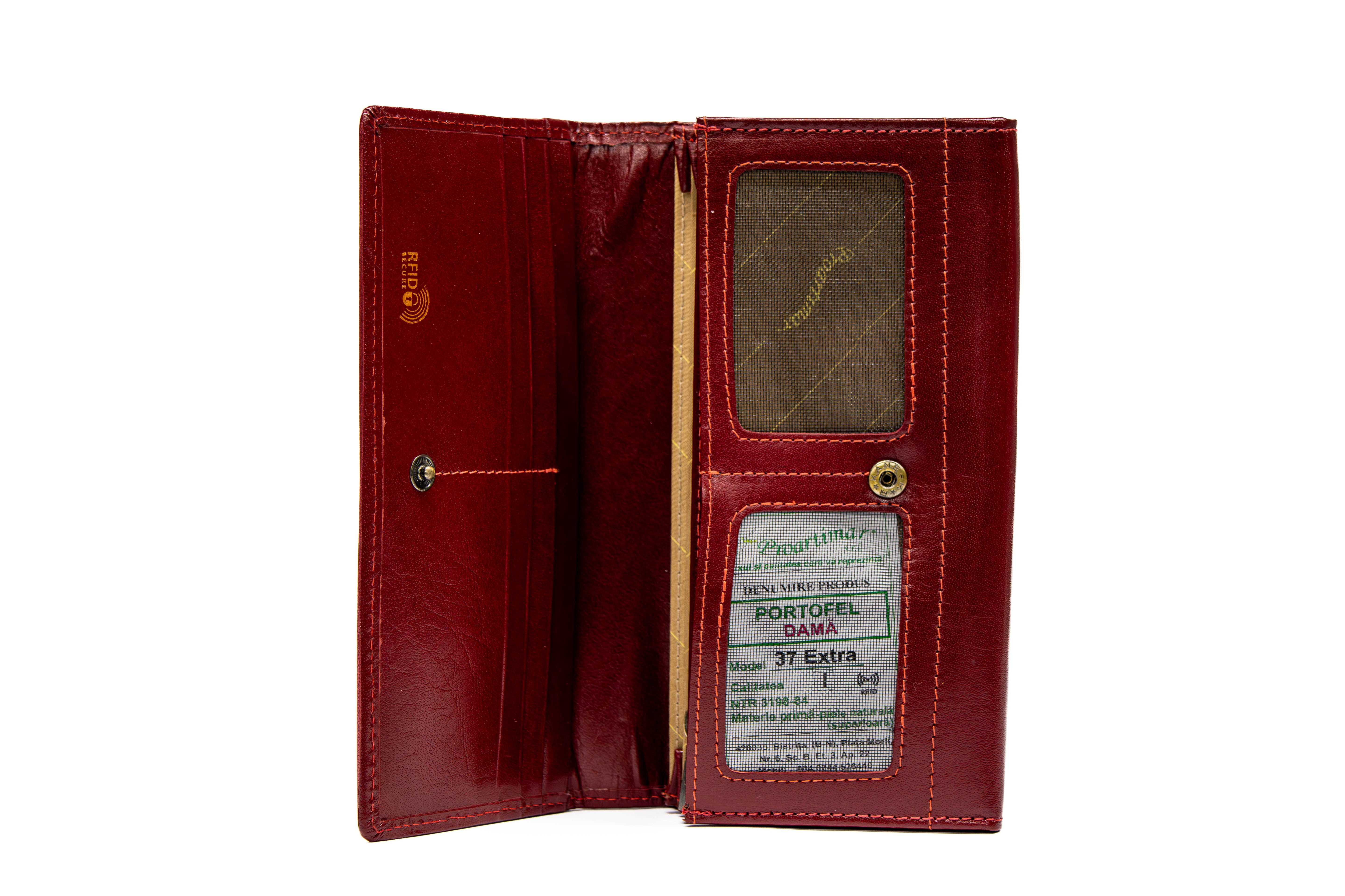 Portofel Elegant de Damă din Piele Naturala tratata Analin Lux și Eleganta Protectie RFID