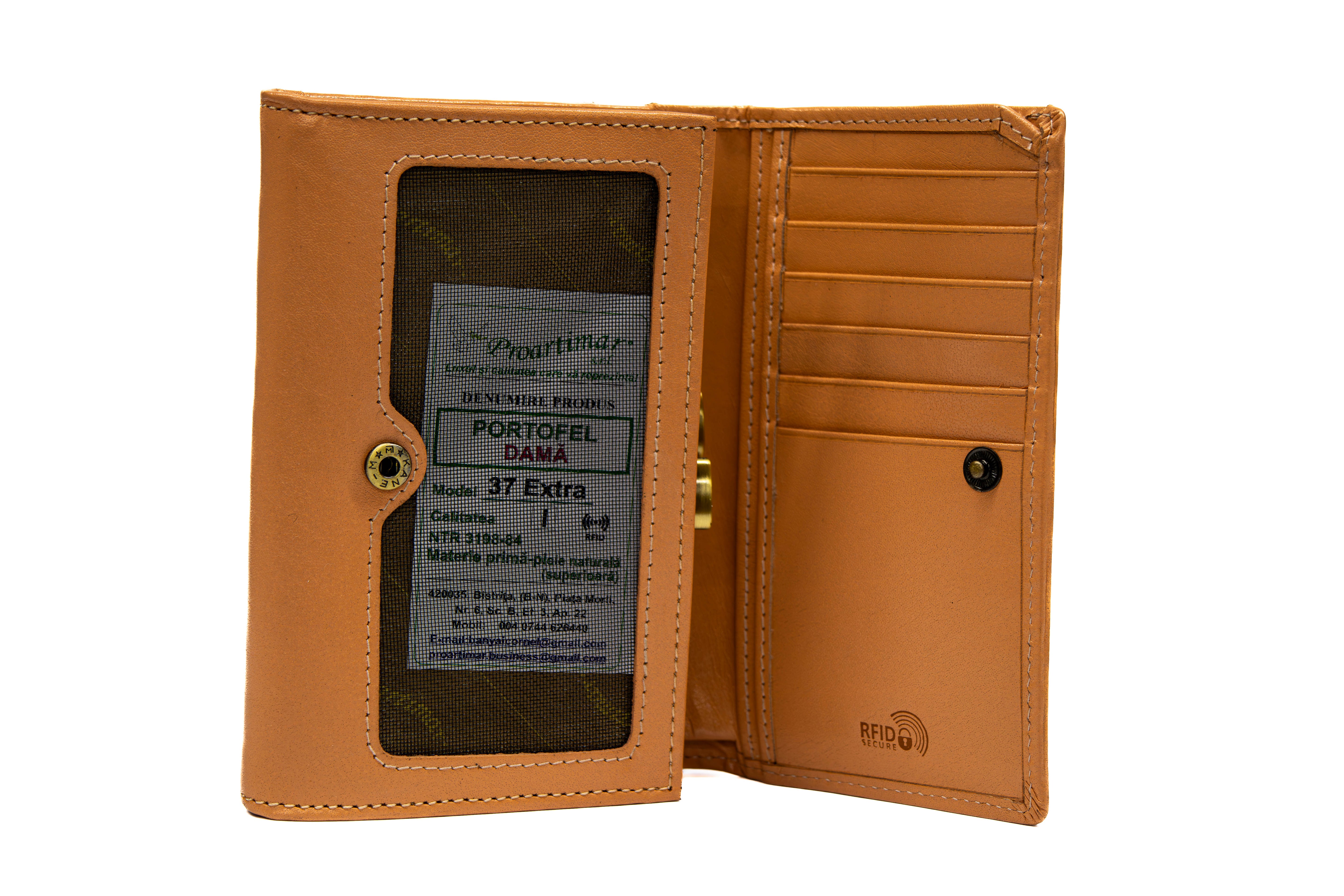 Portofel Elegant Dama din Piele Naturala Analin Lux și Eleganta cu Protectie RFID