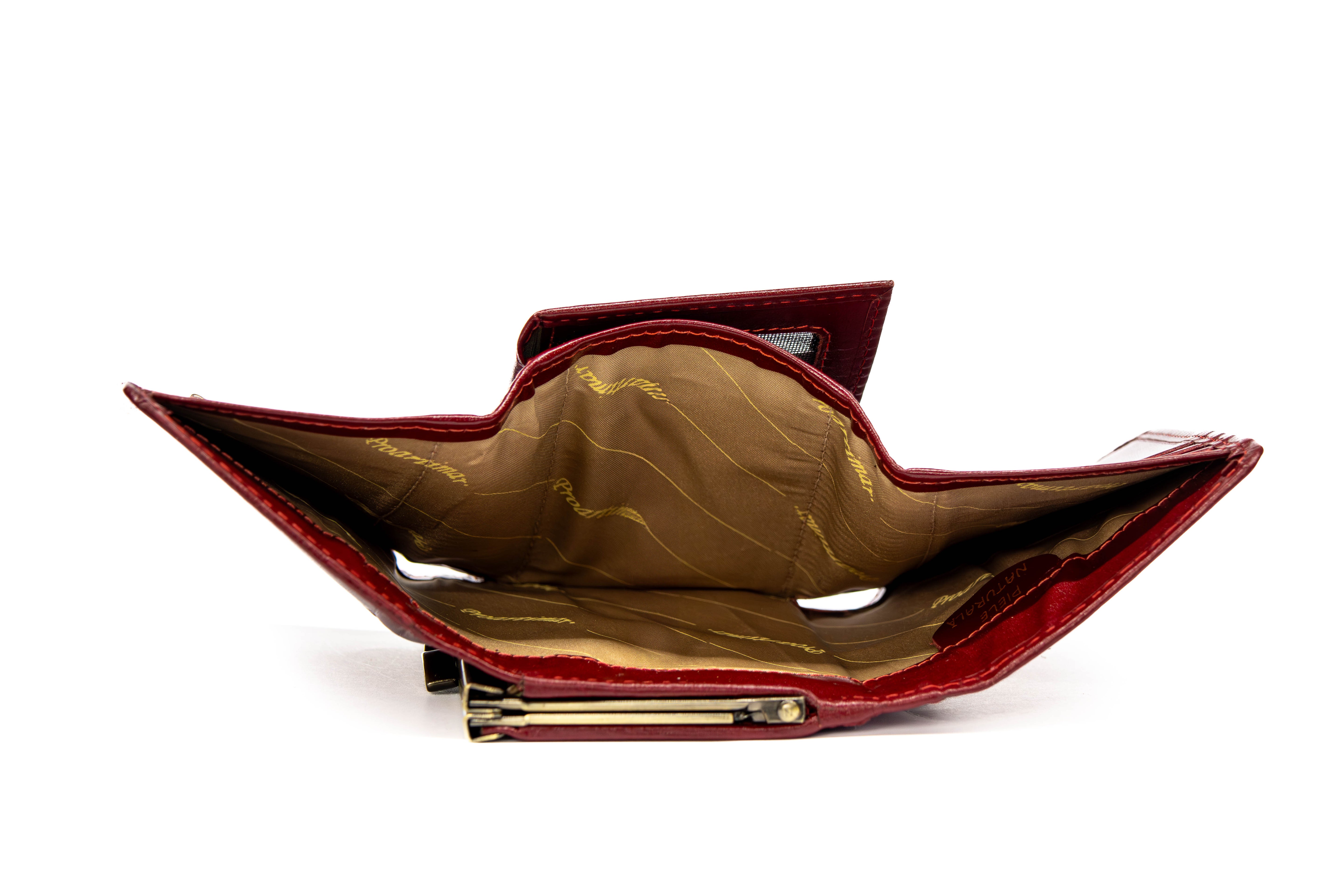 Portofel Elegant de Dama din Piele Naturala Analin Lux Si Eleganta cu Protectie RFID