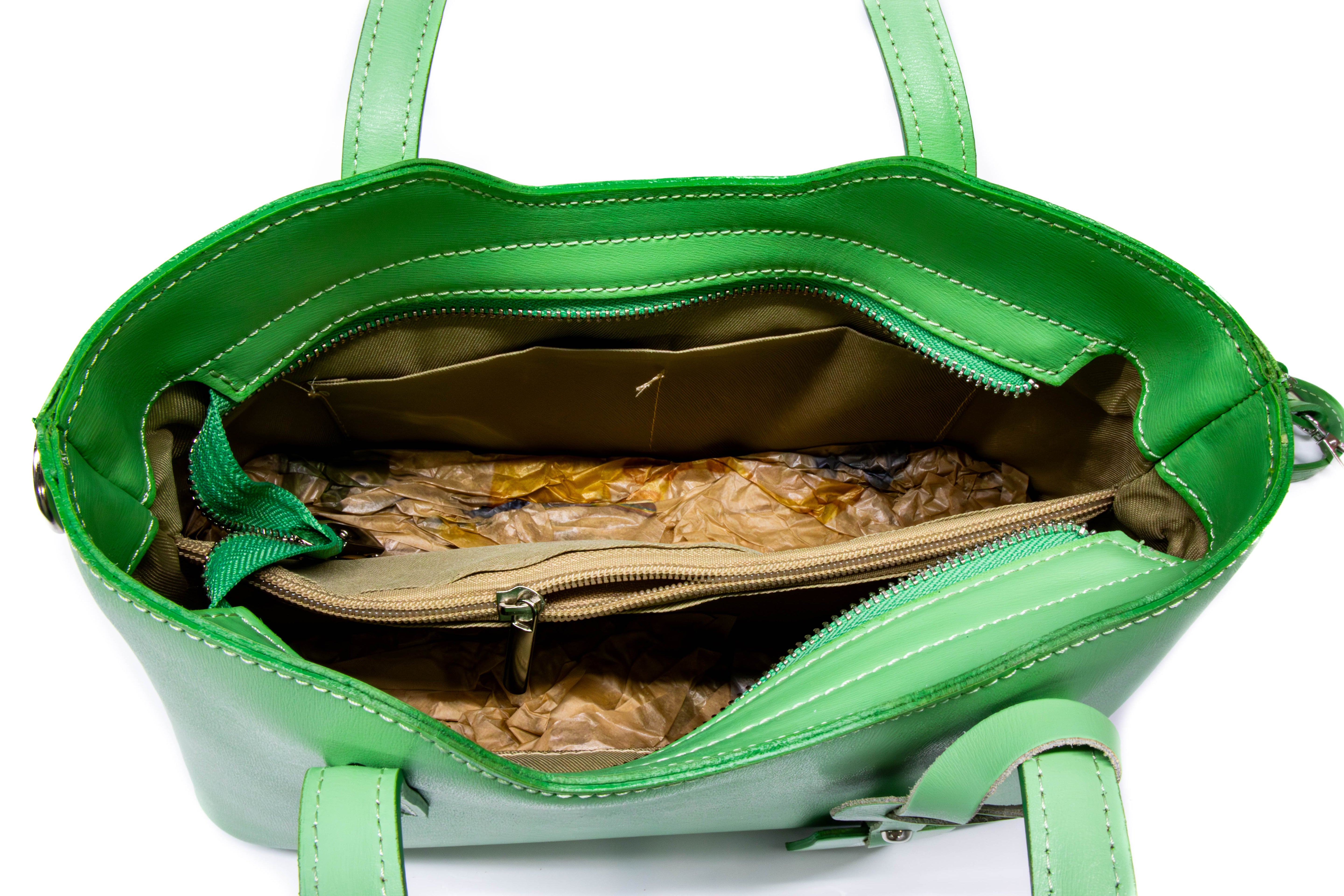 Poseta Dama Piele Naturala Parmelat – Eleganța Dior, Calitate Autentica Verde