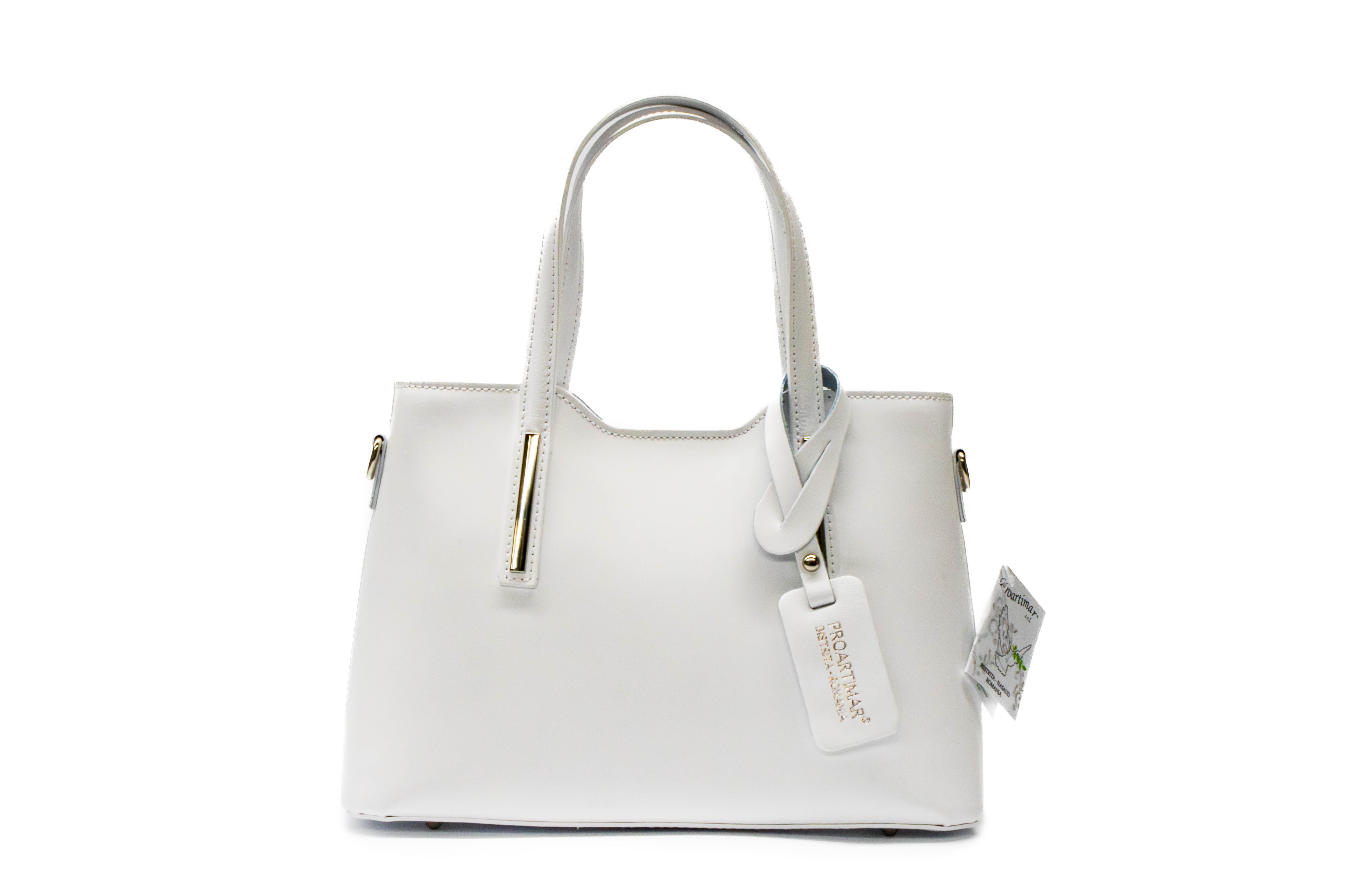 Poseta Dama Piele Naturala Parmelat – Eleganța Dior, Calitate Autentica Alb