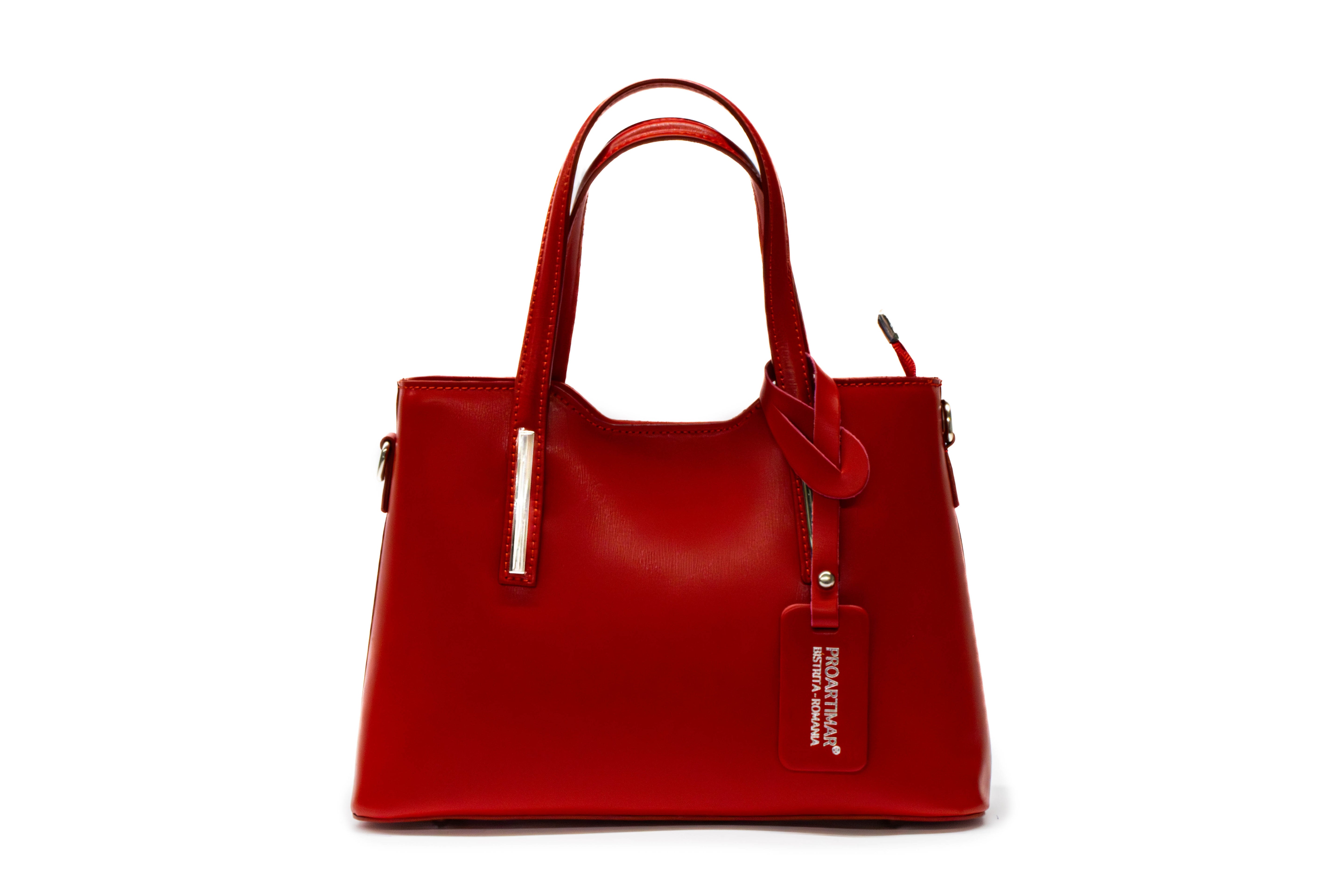 Poseta Dama Piele Naturala Parmelat – Eleganța Dior, Calitate Autentica Rosu