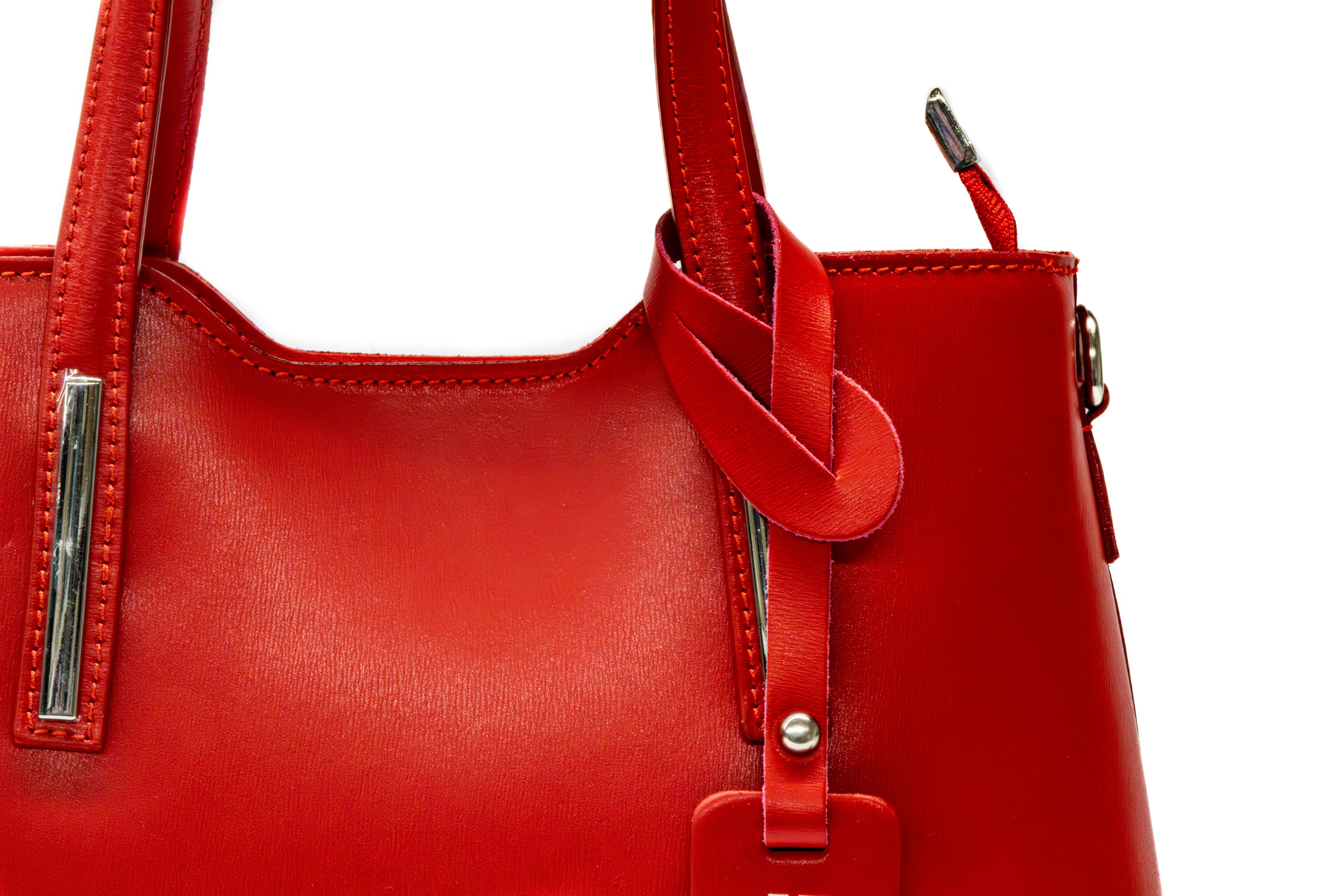 Poseta Dama Piele Naturala Parmelat – Eleganța Dior, Calitate Autentica Rosu