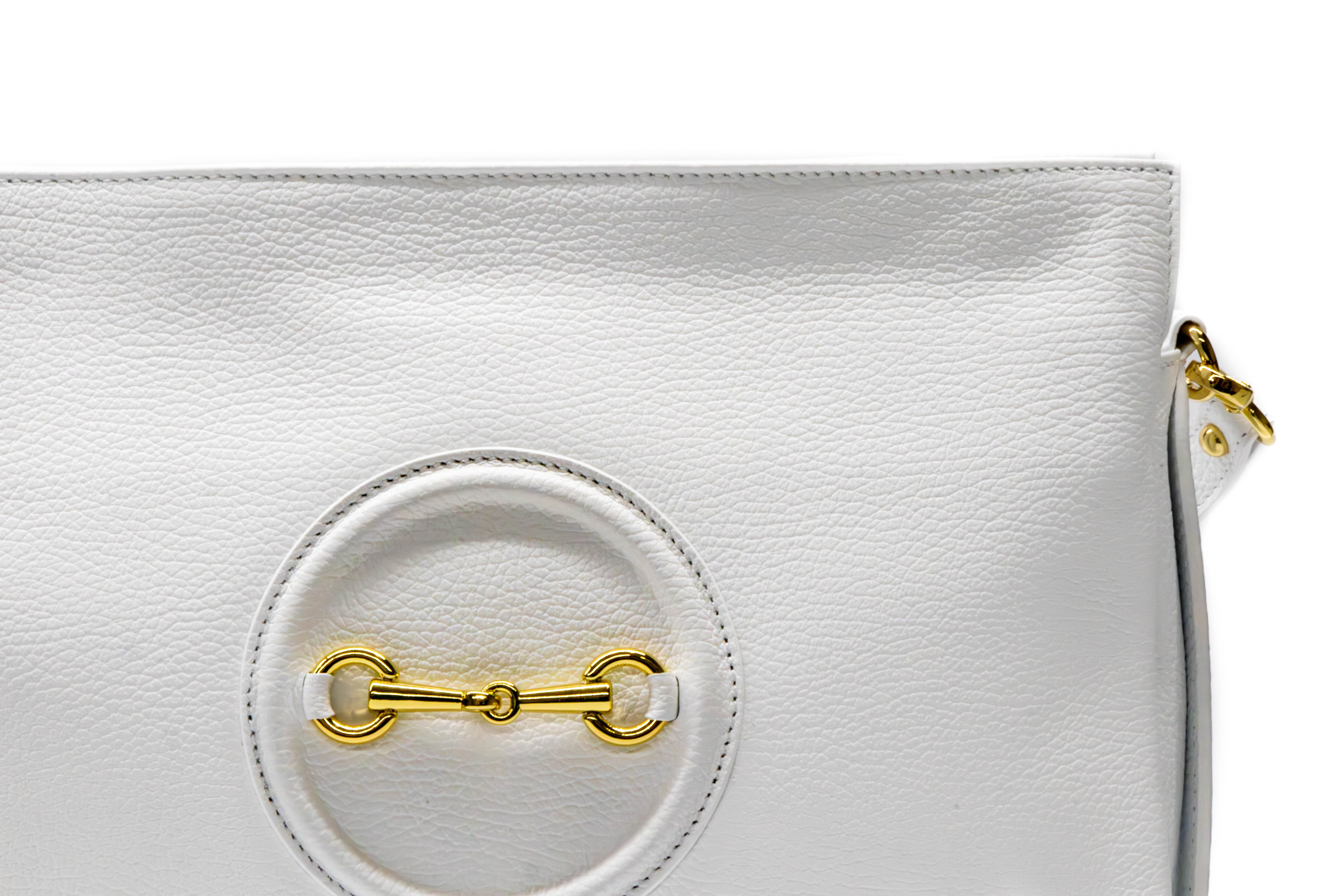 Poseta Dama Piele Naturala Dollar – Calitate Premium, Stil Inconfundabil, Stil Iconic Alb