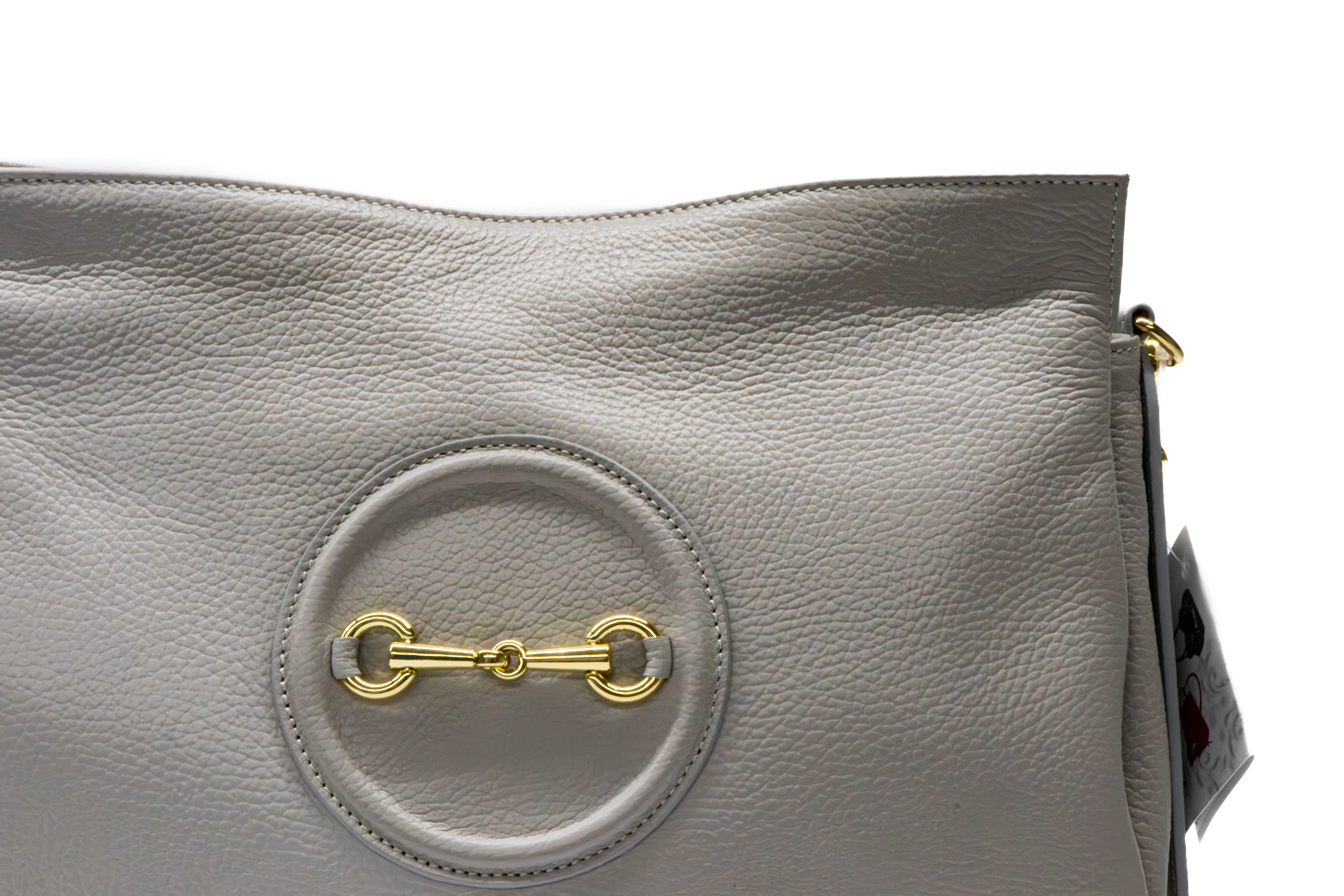 Poseta Dama Piele Naturala Dollar – Calitate Premium, Stil Inconfundabil, Stil Iconic Gri Deschis