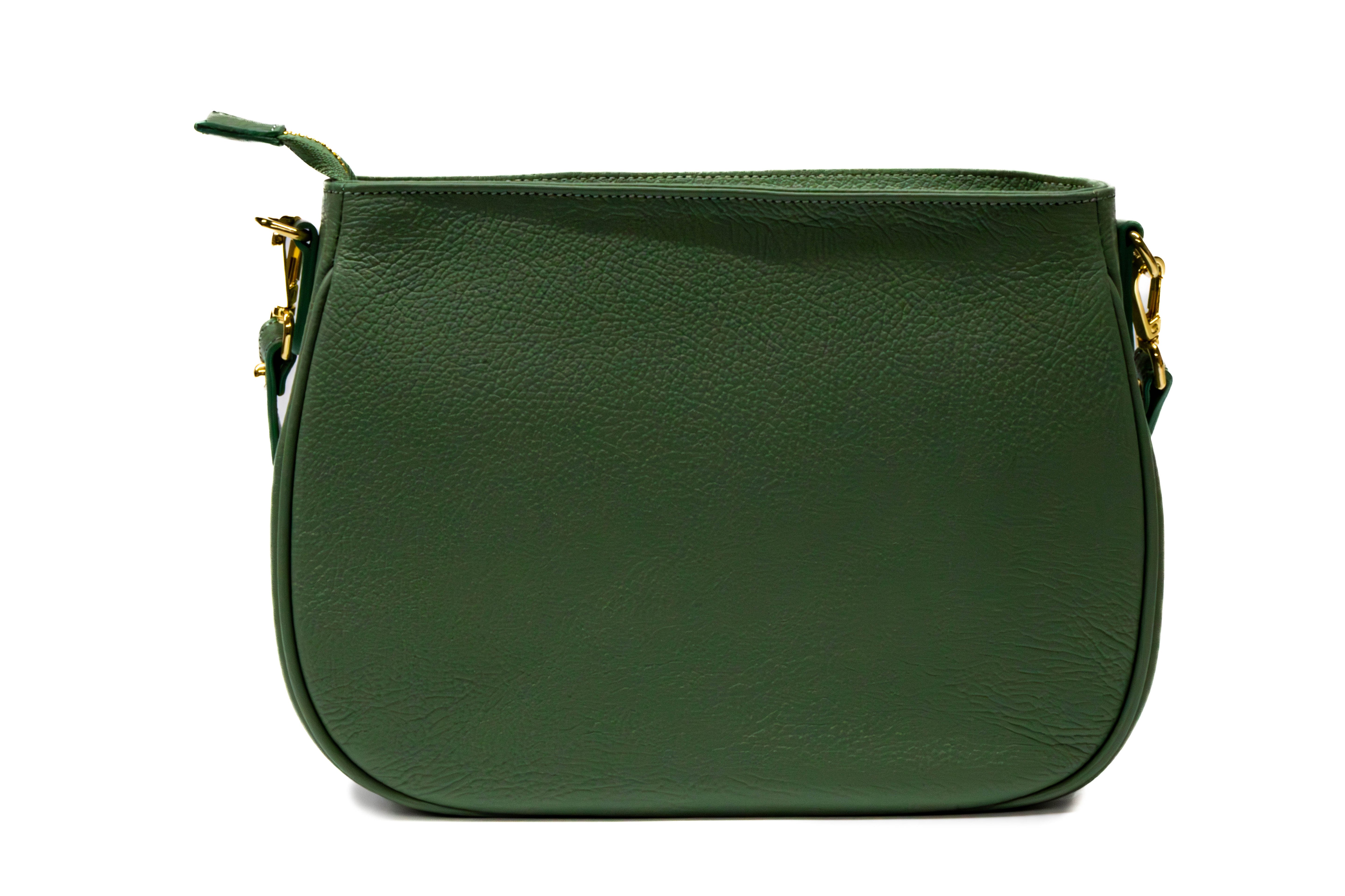 Poseta Dama Piele Naturala Dollar – Lux si Rezistenta Verde