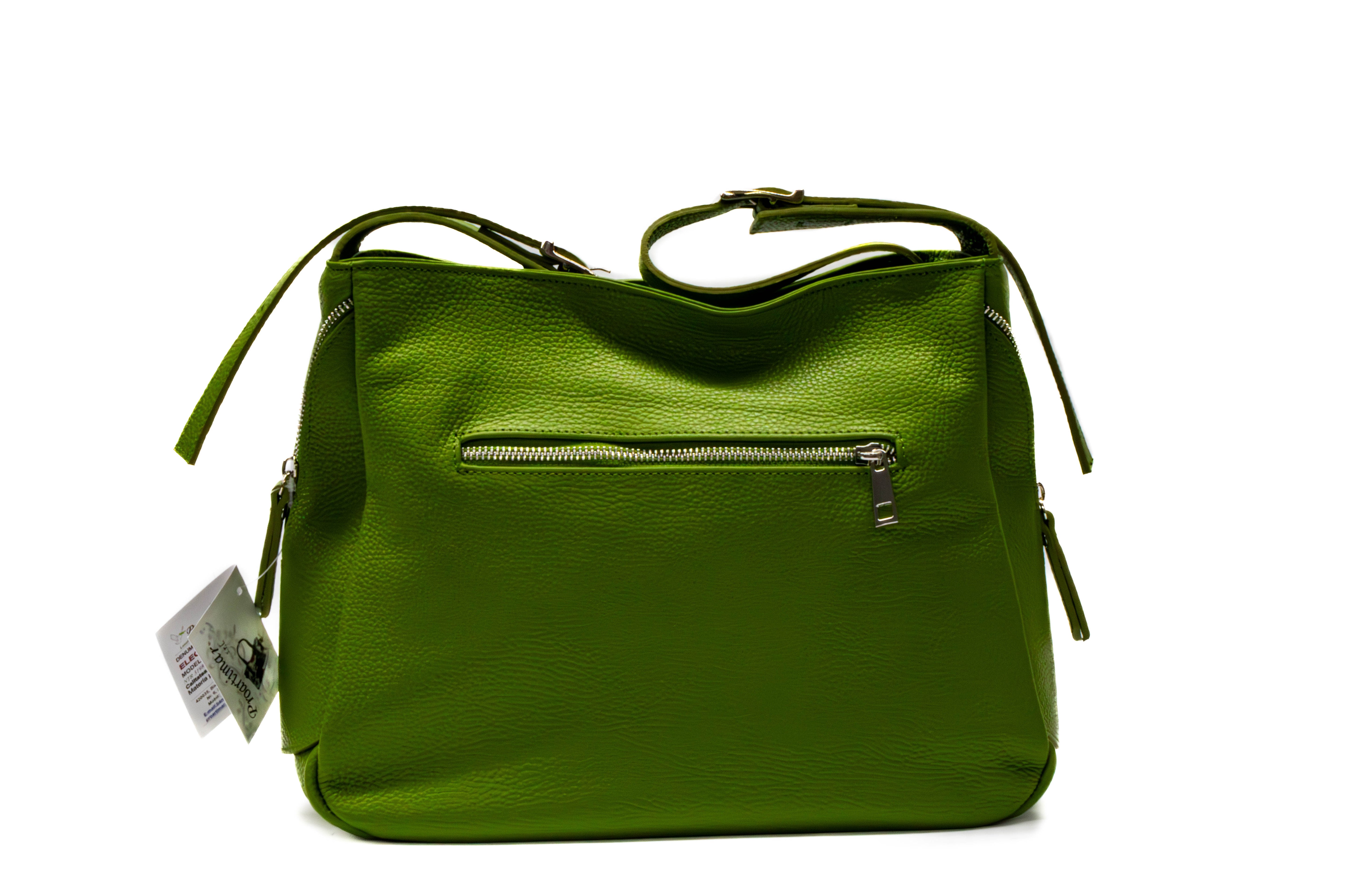 Poseta Sport Dama Piele Naturala Dollar Stilat, Rezistent, Esential Verde