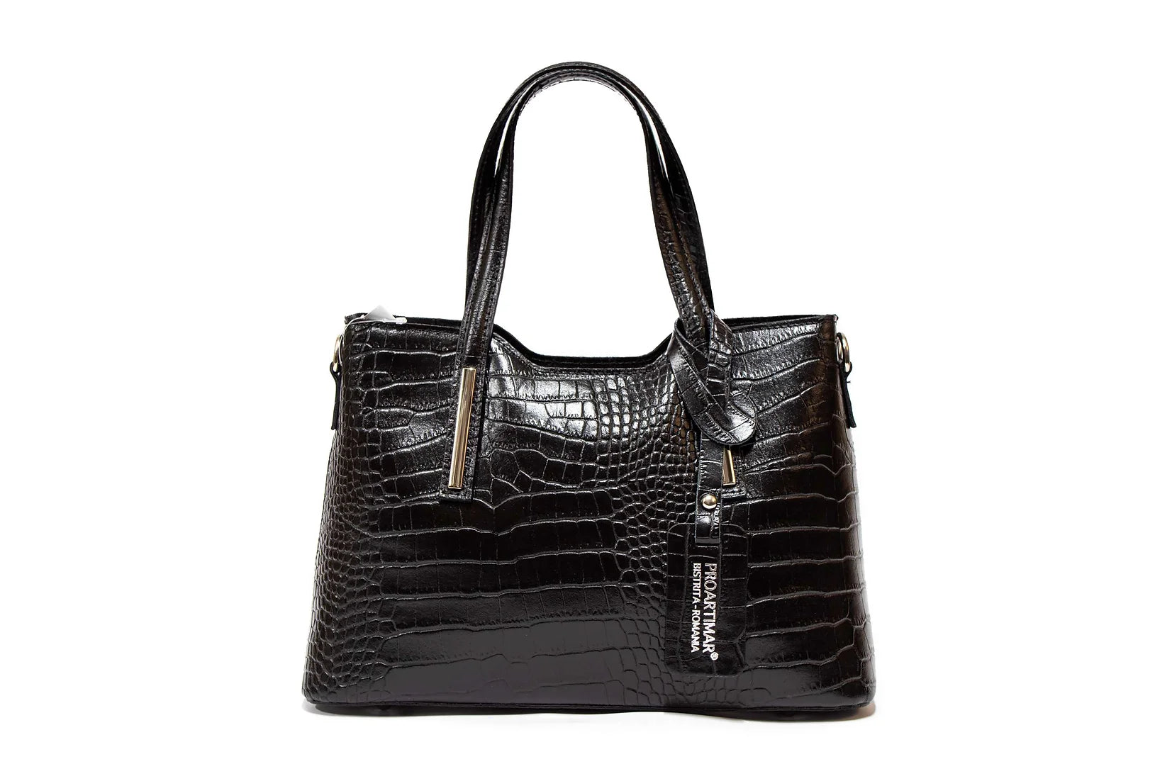 Geanta Dama Eleganta din piele naturala cu imprimeu Croco , eleganta , luxoasa, Premium,compartimentare practica