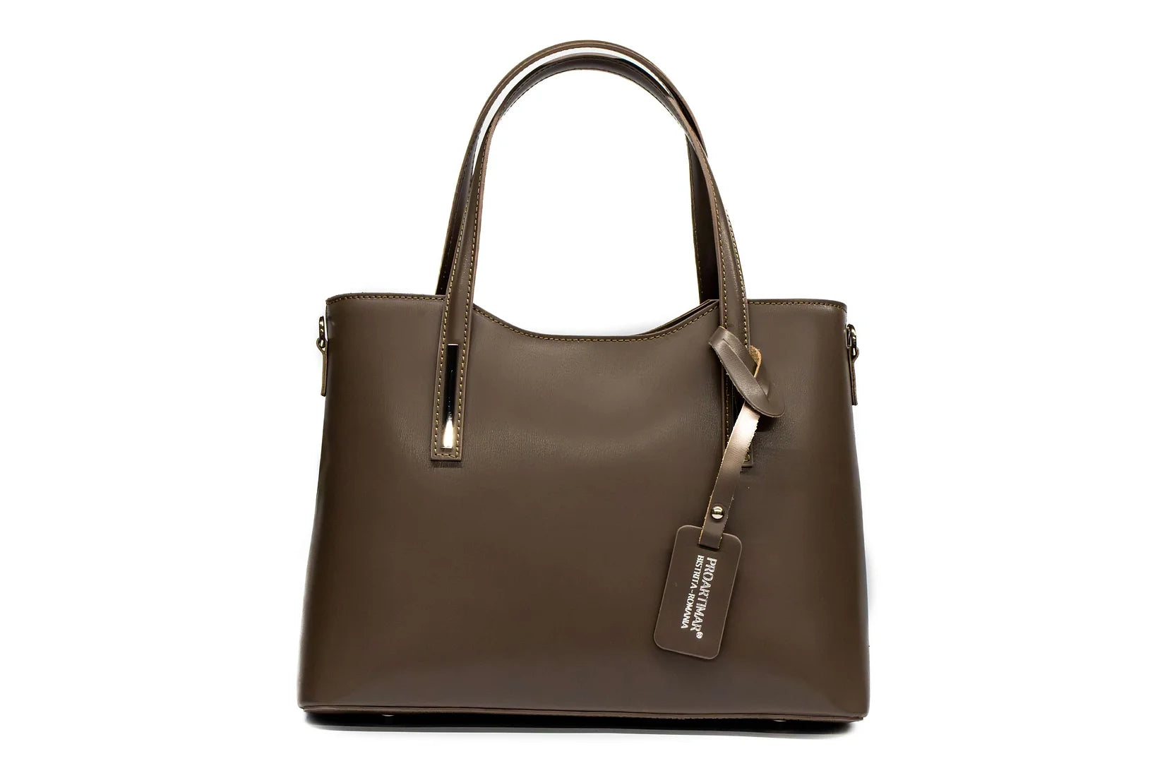 Geanta dama eleganta din piele naturala de vitel parmelat Oriana