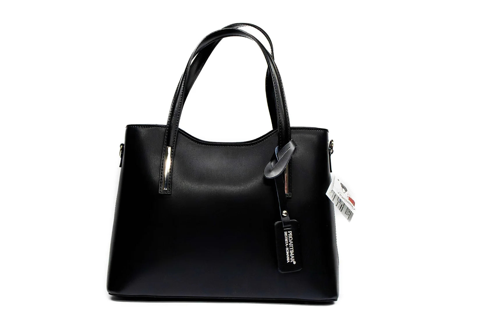 Geanta dama eleganta din piele naturala de vitel parmelat Oriana