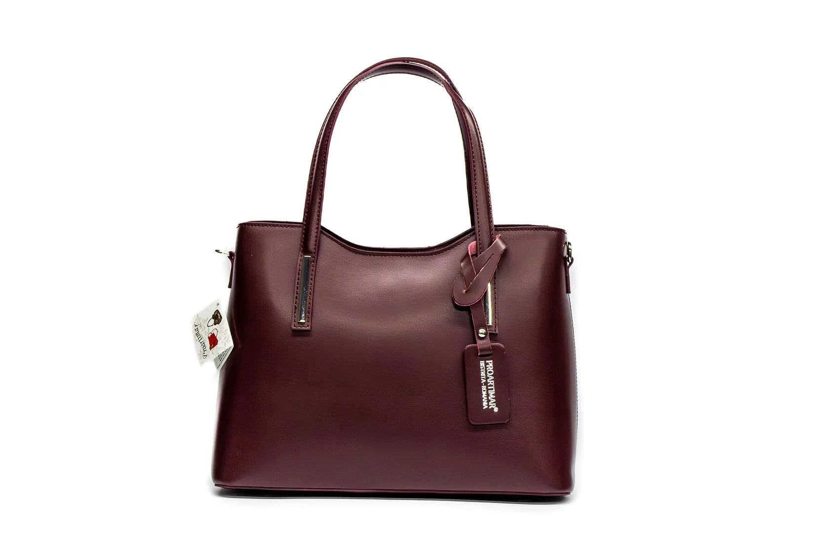 Geanta dama eleganta din piele naturala de vitel parmelat Oriana