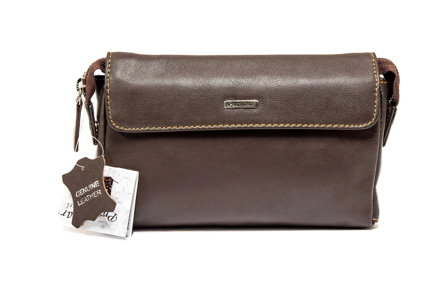 Borseta de mana de barbati din piele naturala de vitel box superioara, Protectie RFID 10777 , 4 buzunare , 4 sloturi carduri