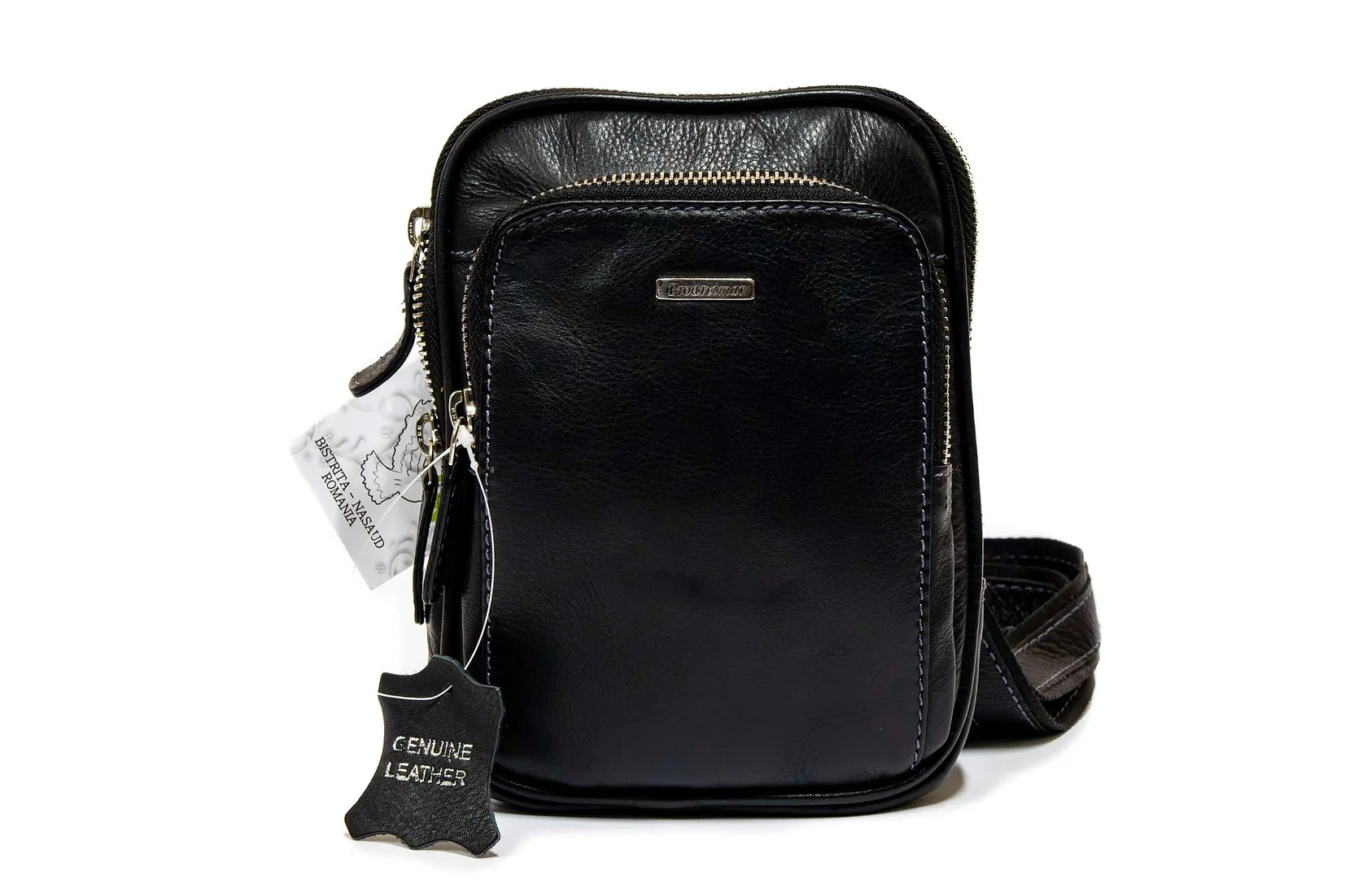 Geanta unisex sport din piele naturala de vitel tip DOLLAR 10101