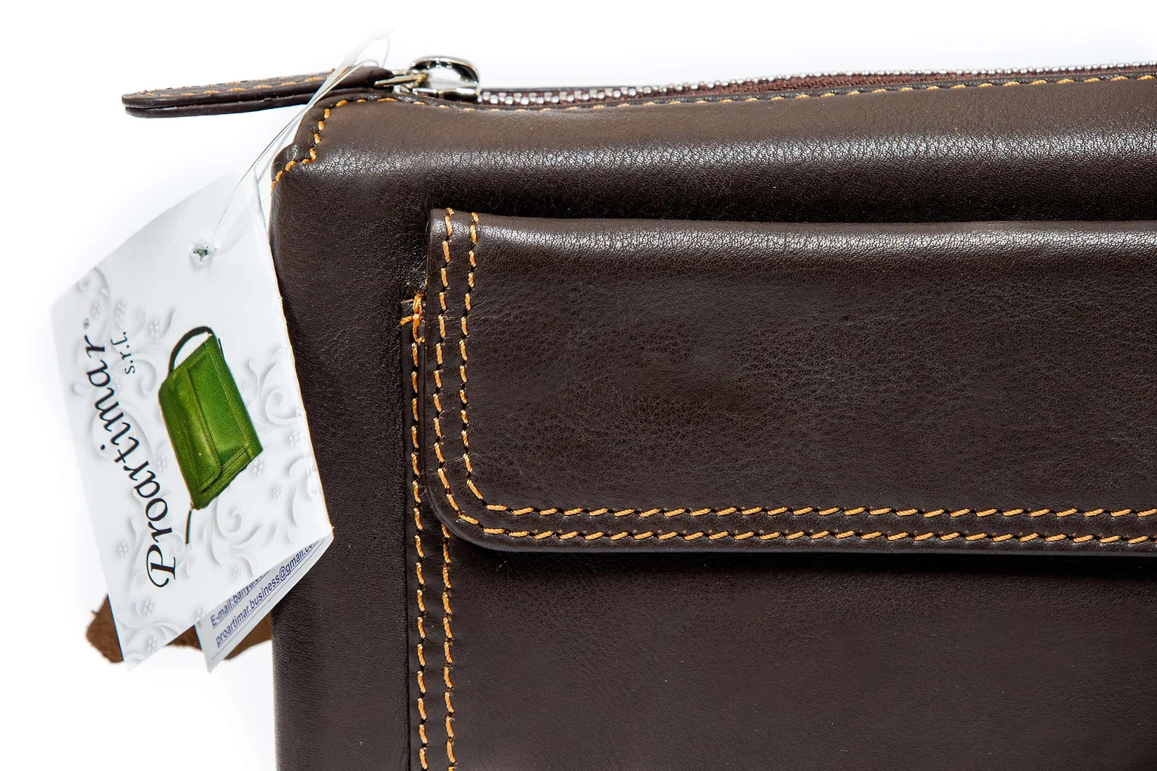 Borseta de mana barbati din piele naturala de vitel box superioara ,protectie RFID 10999