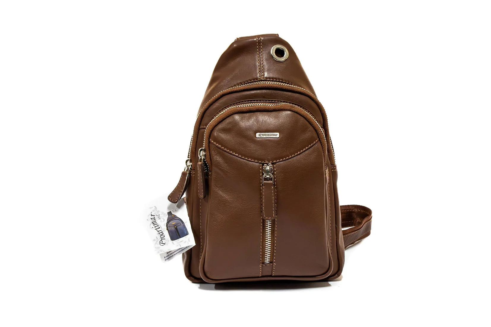 Geanta unisex sport din piele naturala de vitel tip DOLLAR 10109