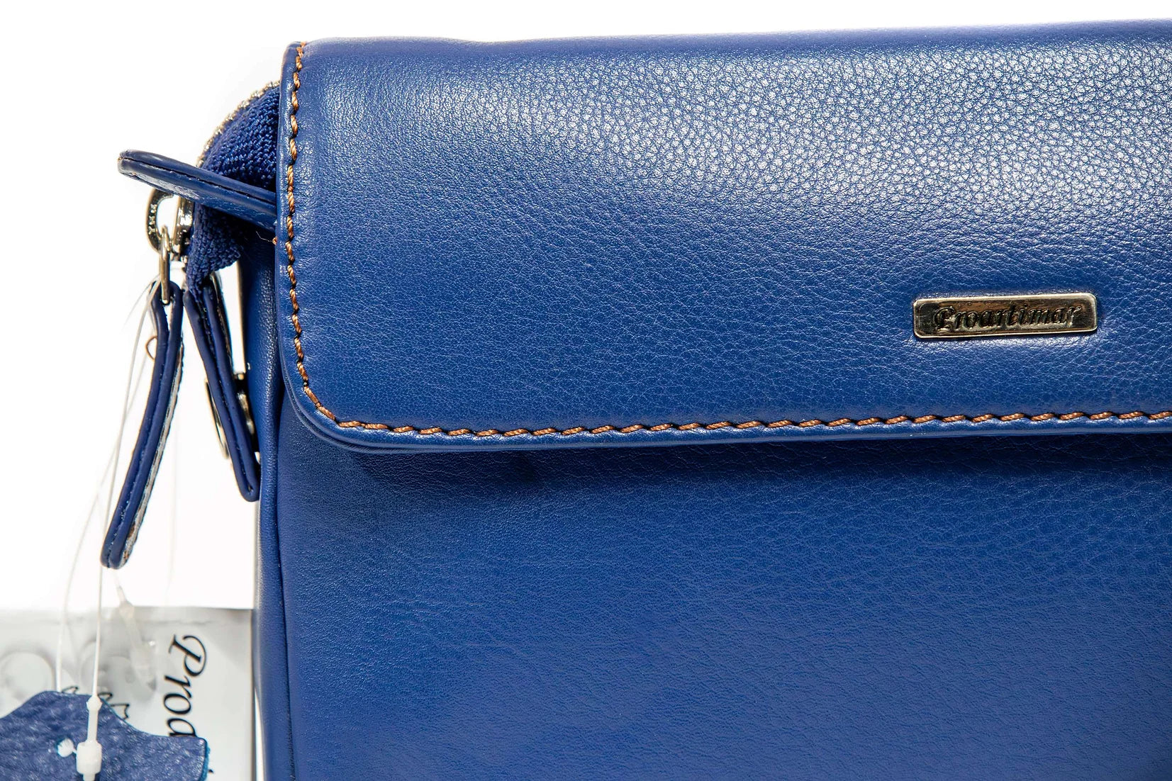 Borseta de mana de barbati din piele naturala de vitel box superioara, Protectie RFID 10777 , 4 buzunare , 4 sloturi carduri