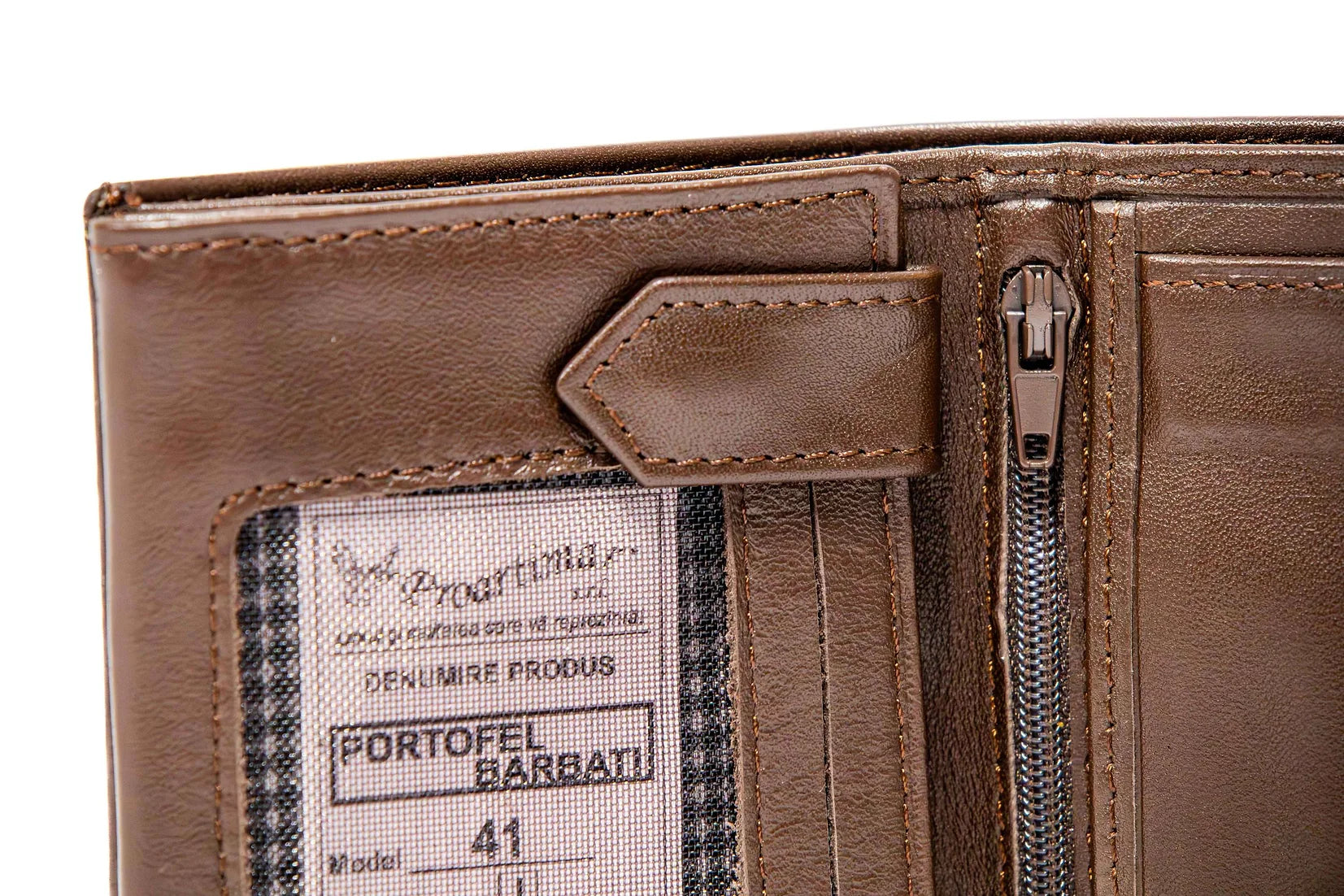 Portofel barbati din piele naturala de vitel box superioara