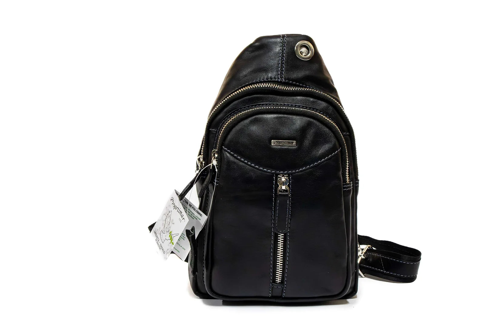 Geanta unisex sport din piele naturala de vitel tip DOLLAR 10109