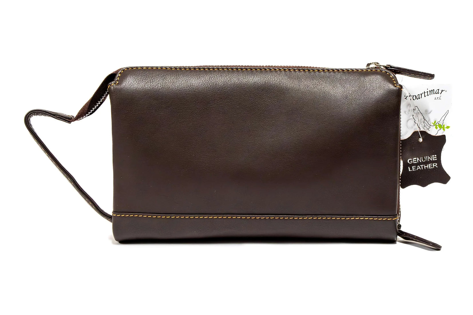 Borseta de mana barbati din piele naturala de vitel box superioara ,protectie RFID 10999