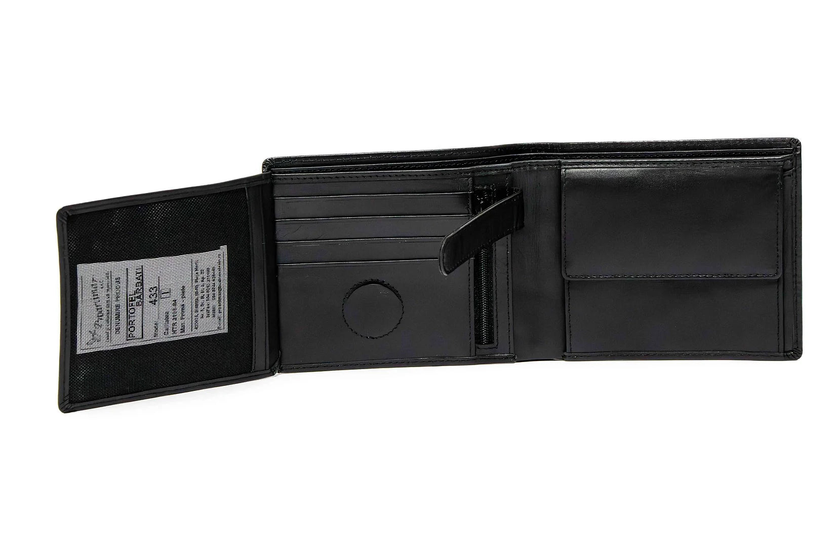 Portofel barbati din piele naturala box AXIOM , 9 sloturi pentru carduri , 6 buzunare