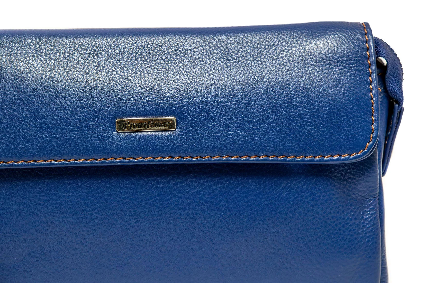 Borseta de mana de barbati din piele naturala de vitel box superioara, Protectie RFID 10777 , 4 buzunare , 4 sloturi carduri