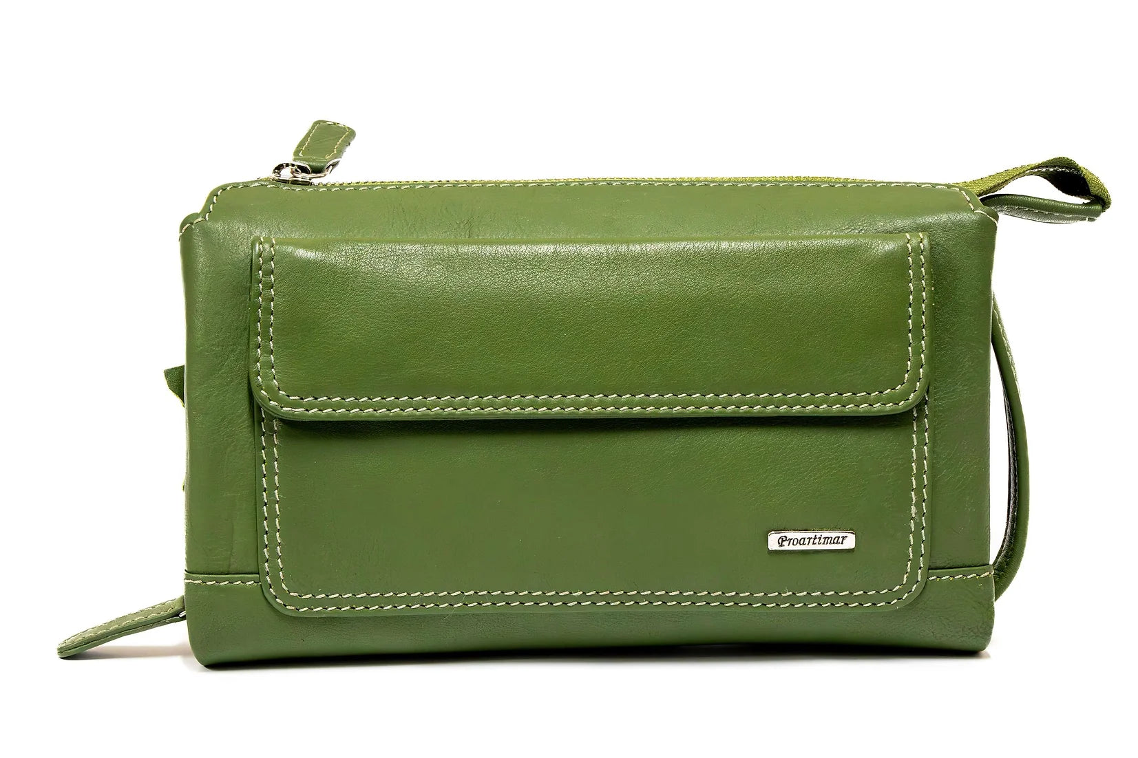 Borseta de mana barbati din piele naturala de vitel box superioara ,protectie RFID 10999