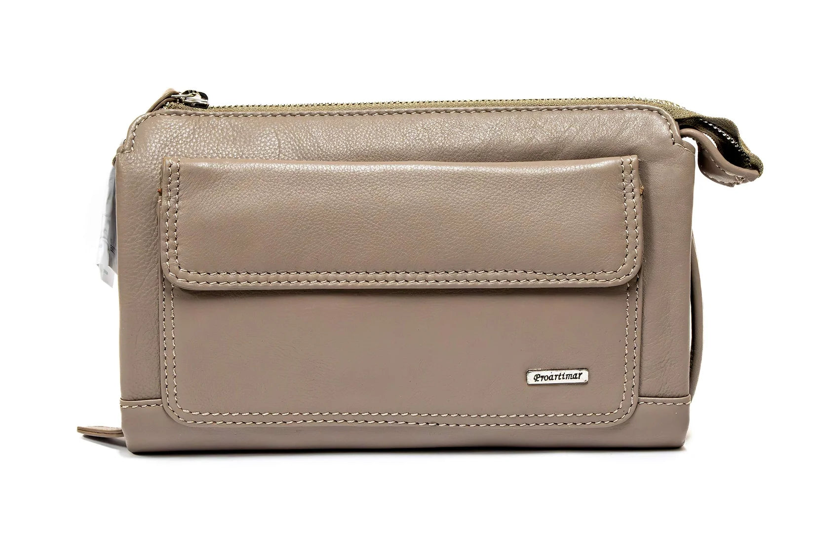 Borseta de mana barbati din piele naturala de vitel box superioara ,protectie RFID 10999