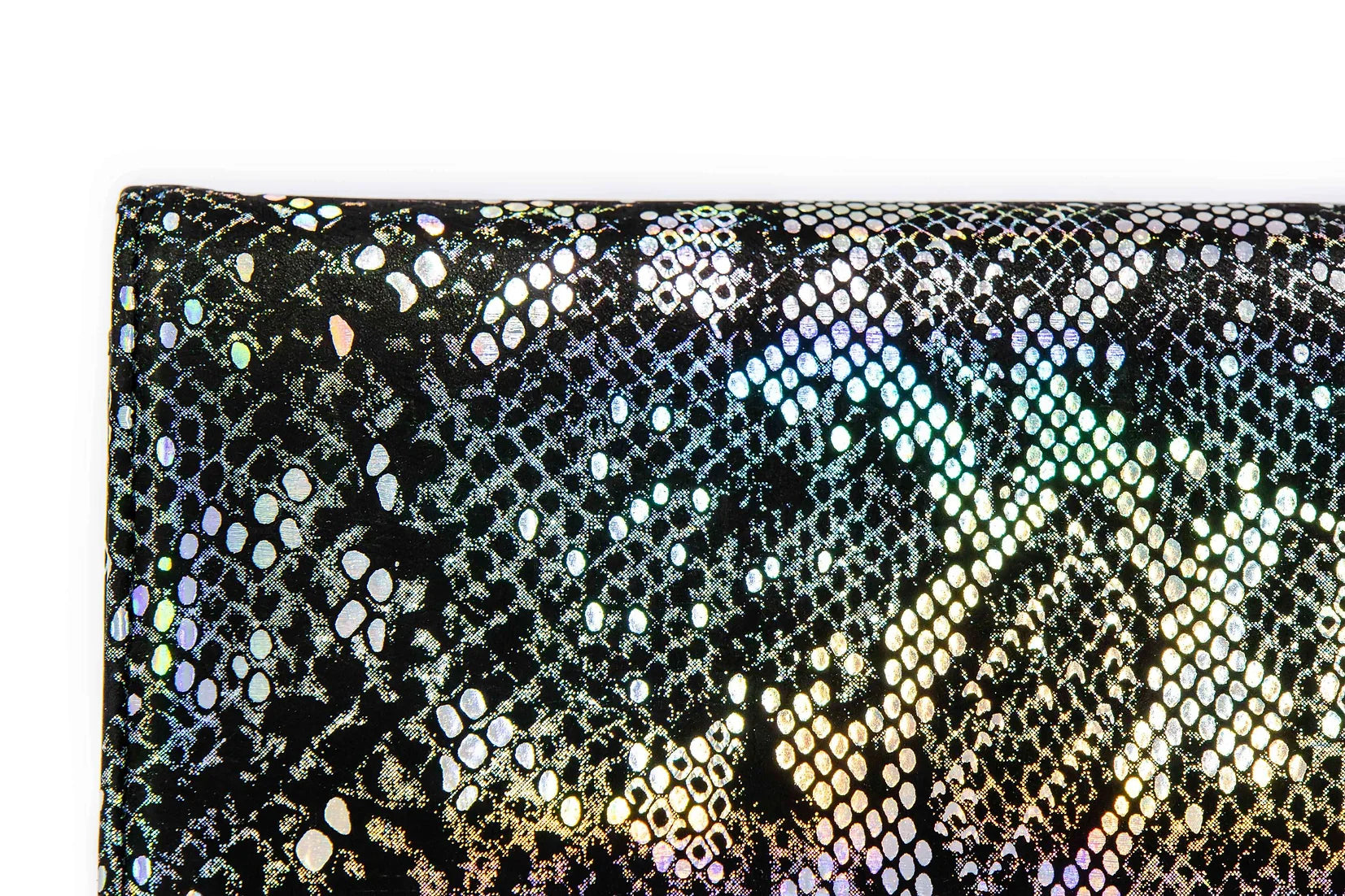 Portofel dama din piele naturala de vitel cu imprimeu