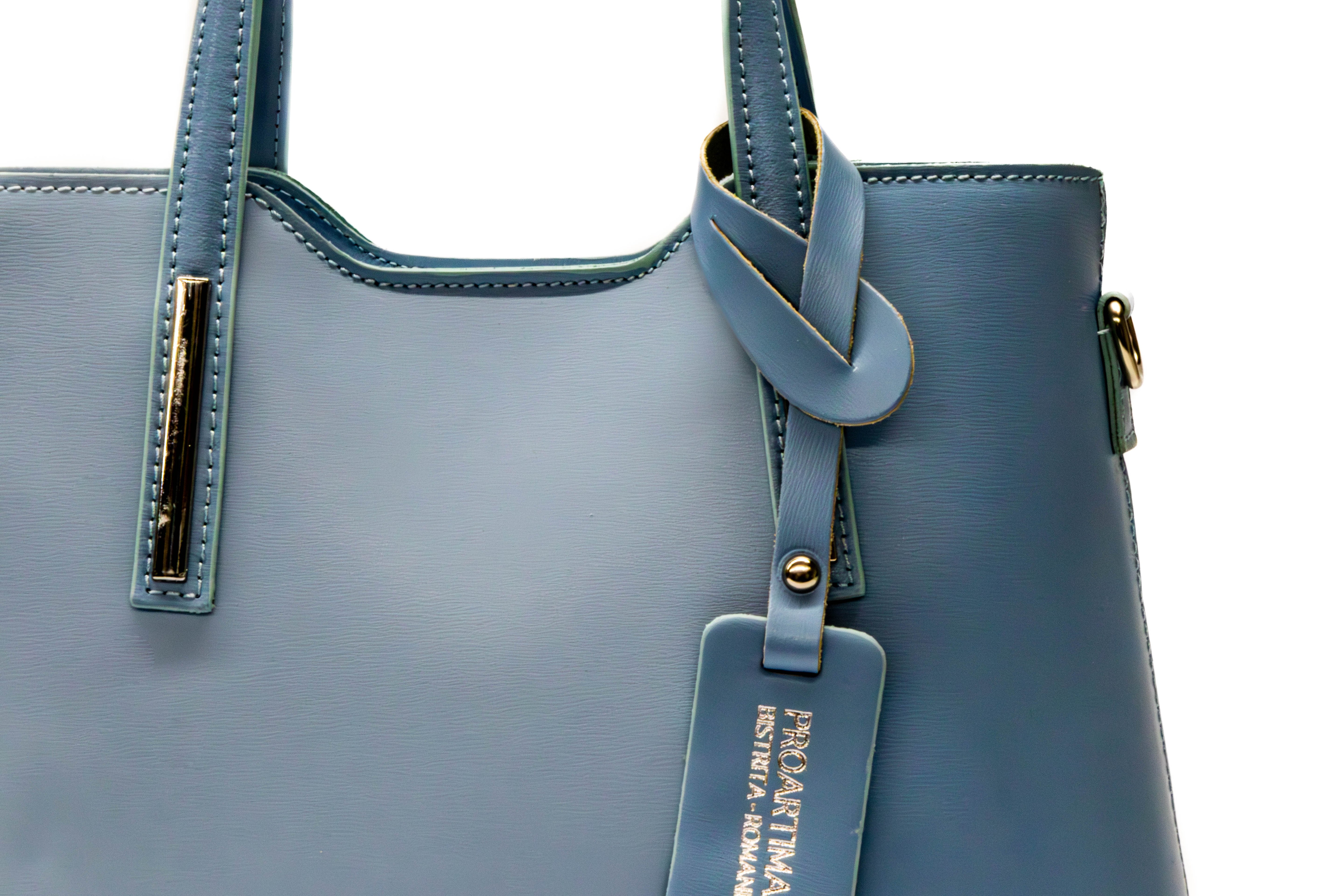 Poseta Dama Piele Naturala Parmelat – Eleganța Dior, Calitate Autentica Baby Blue