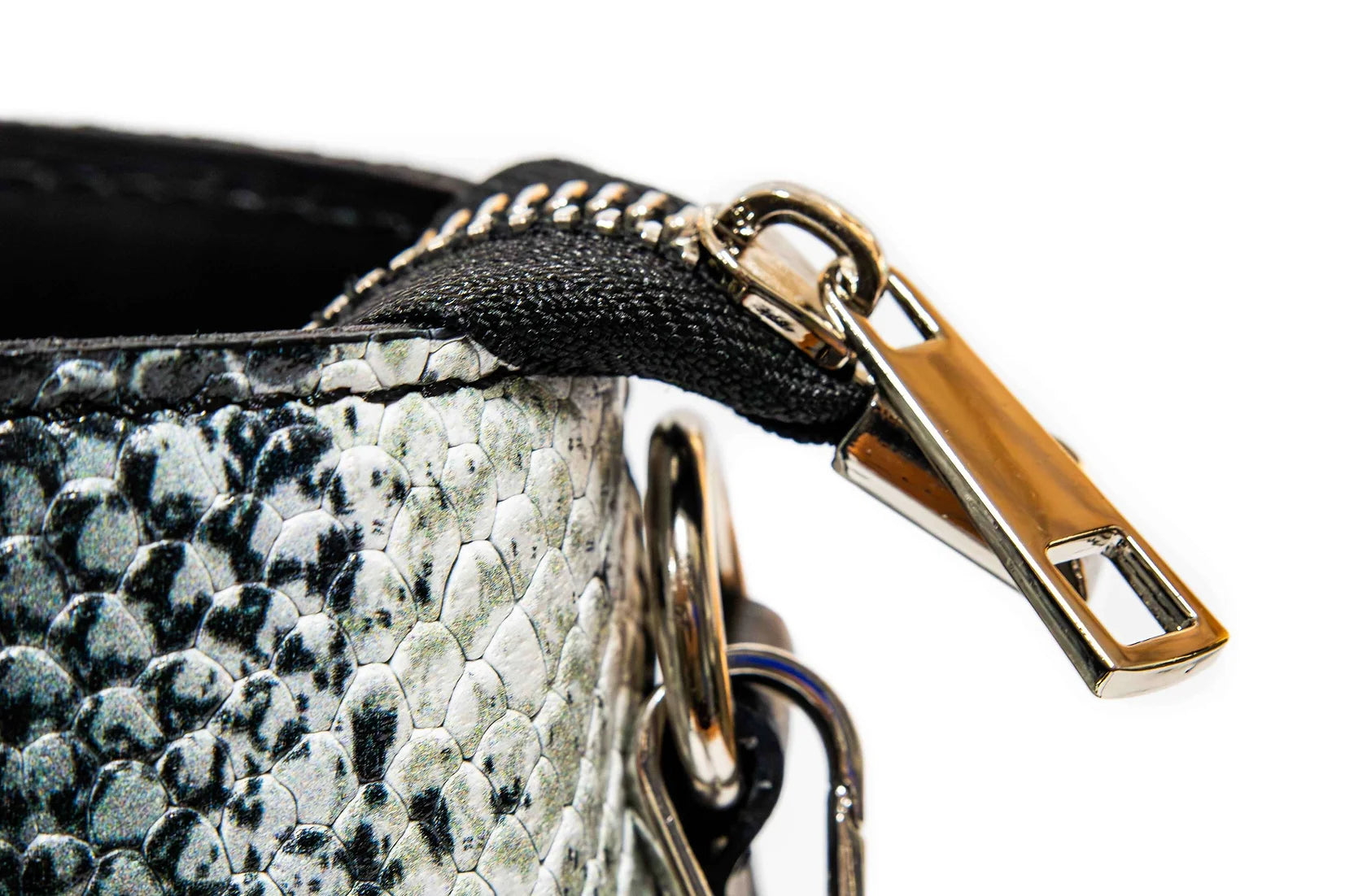 Geanta dama eleganta din piele naturala de vitel imprimeu PYTHON